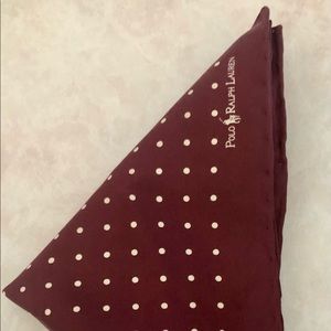 Polo Ralph Lauren 100% Silk Pocket Square